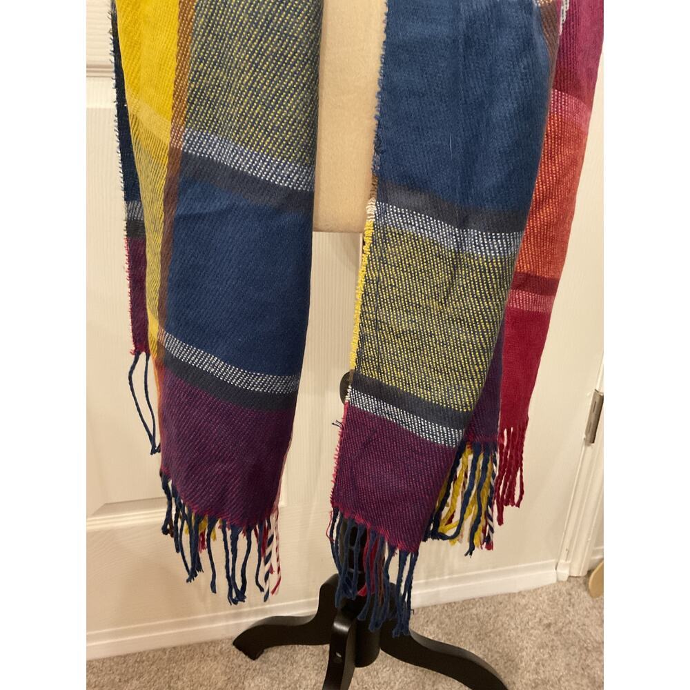 Koln Fashiuns 100% Cashmere Hand Tailored Multicolored Scarf - Picture 4 of 7